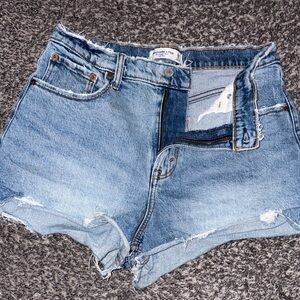 Abercrombie & Fitch Blue Denim Shorts